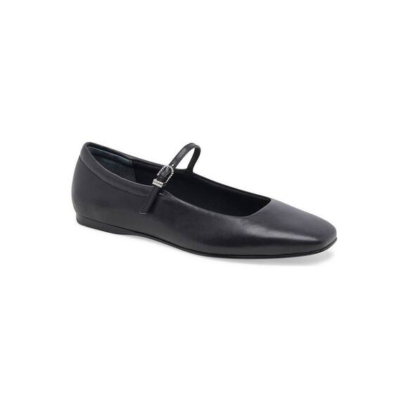 dolce vita Reyes Ballet Flats Black Leather VREYES0 NEW  US 6 - Picture 1 of 7